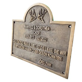 Memorial Brass Plaque Plate MBP03
